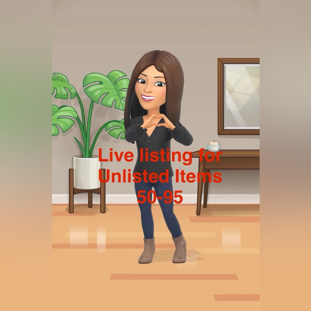 Live listing post for unlisted items 50-95